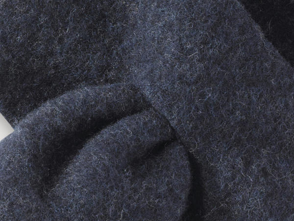 Wool fleece scarf made from pure organic merino wool