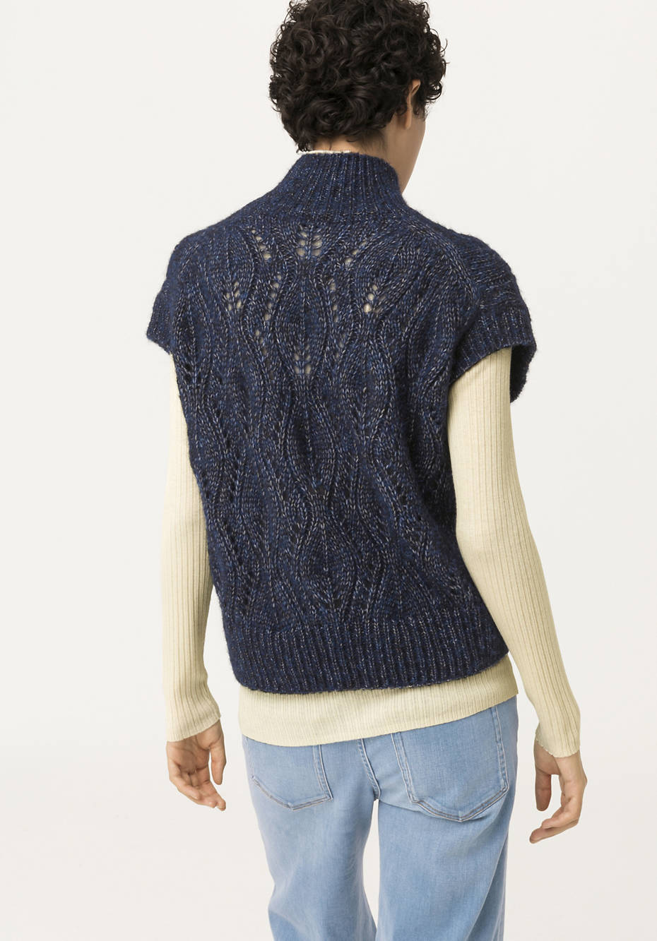 Alpaca sweater with organic Pima cotton
