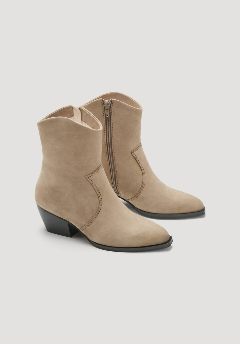 Western heeled ankle boots store