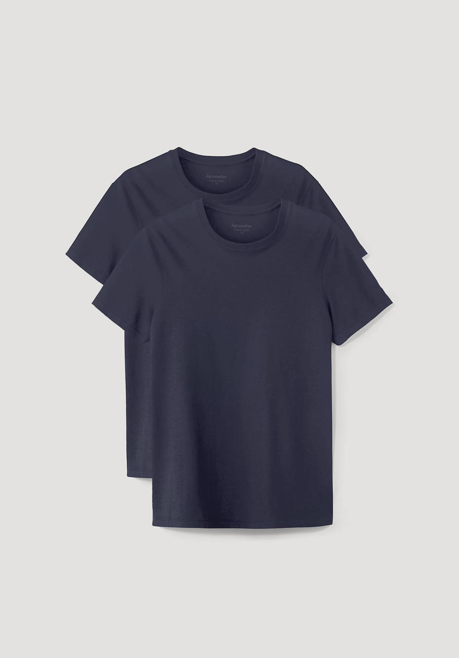 Basic T Shirt Regular aus reiner Bio Baumwolle im 2er Pack