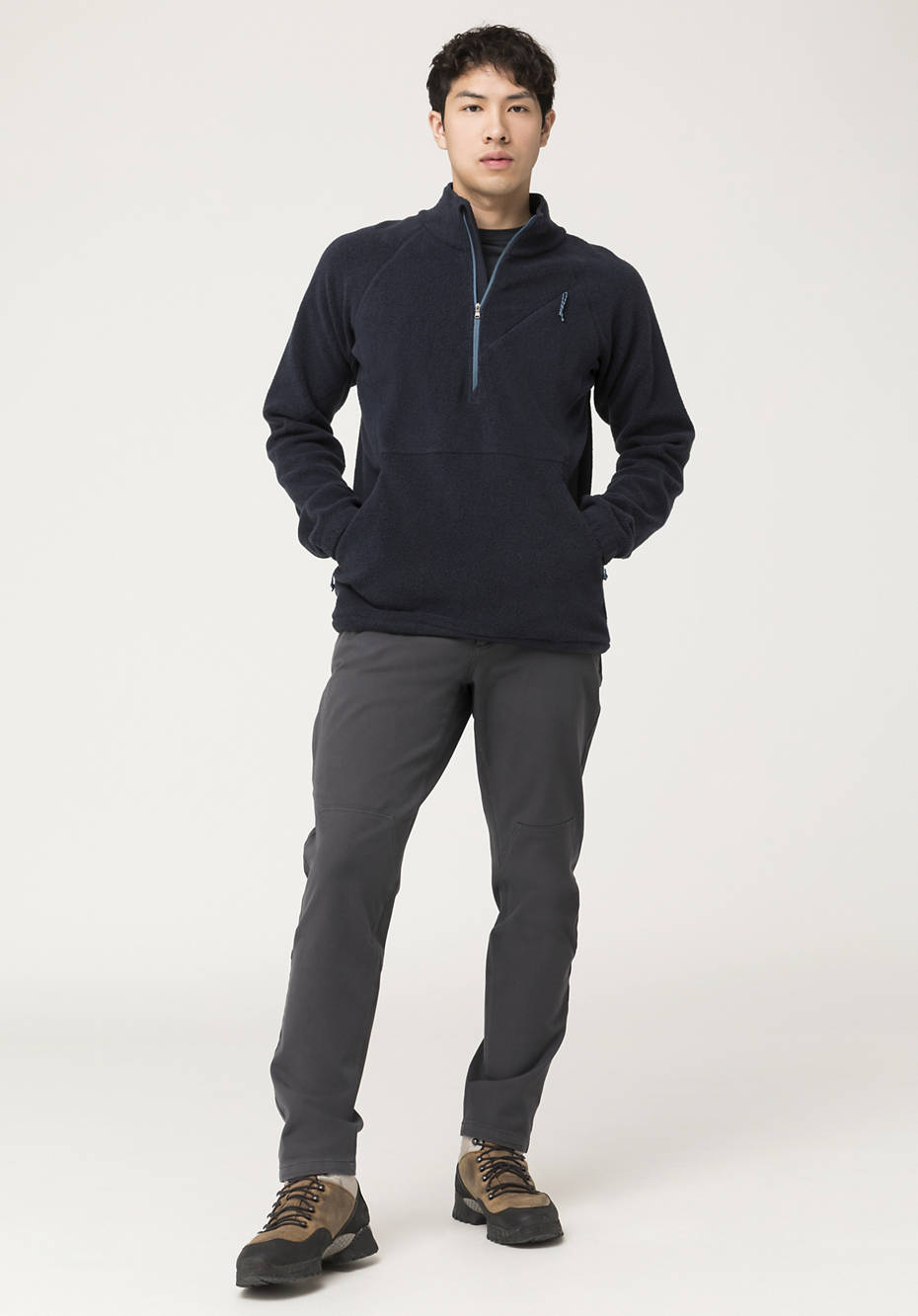 BetterRecycling Fleece-Troyer made of pure organic cotton