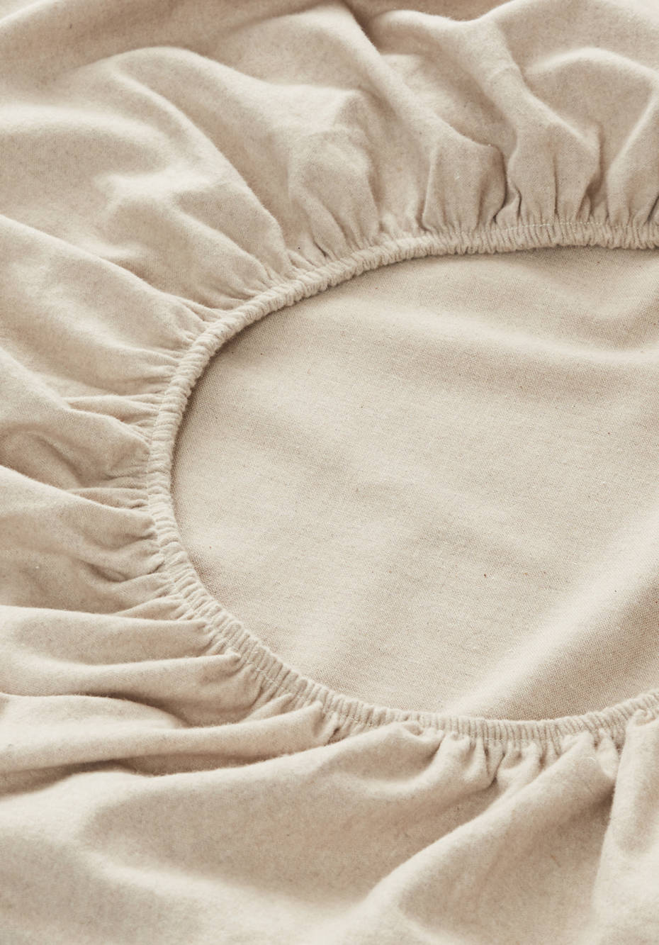 Biber-Spannbett-Tuch aus reiner Bio-Baumwolle