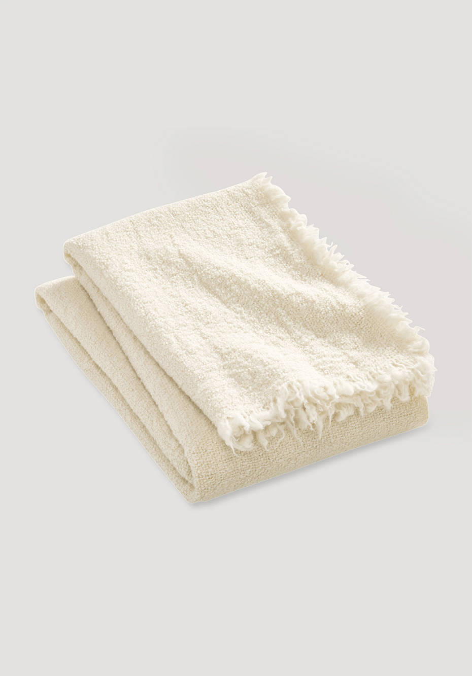 Bouclé blanket Mava made from pure new wool