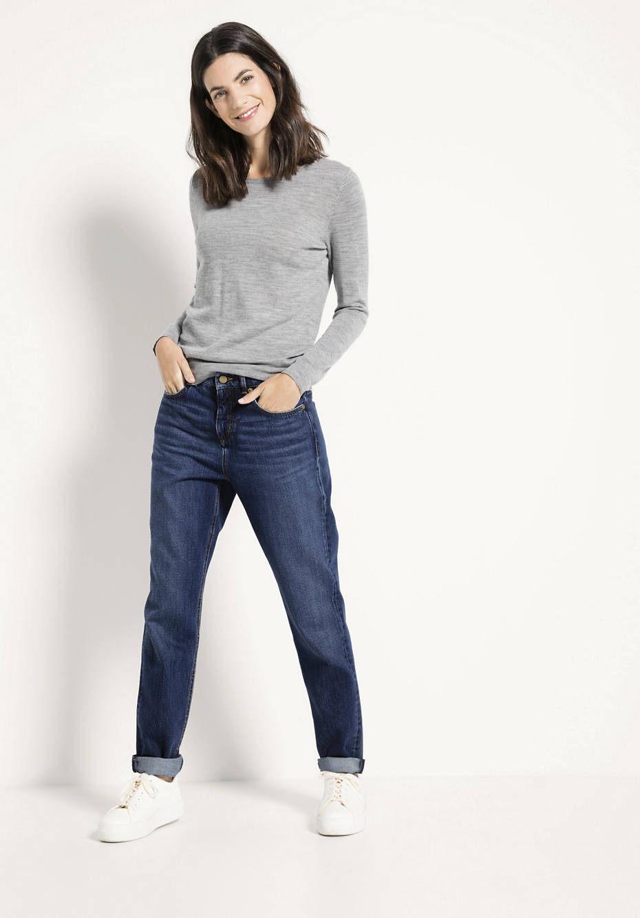 Boyfriend jeans made from pure organic denim