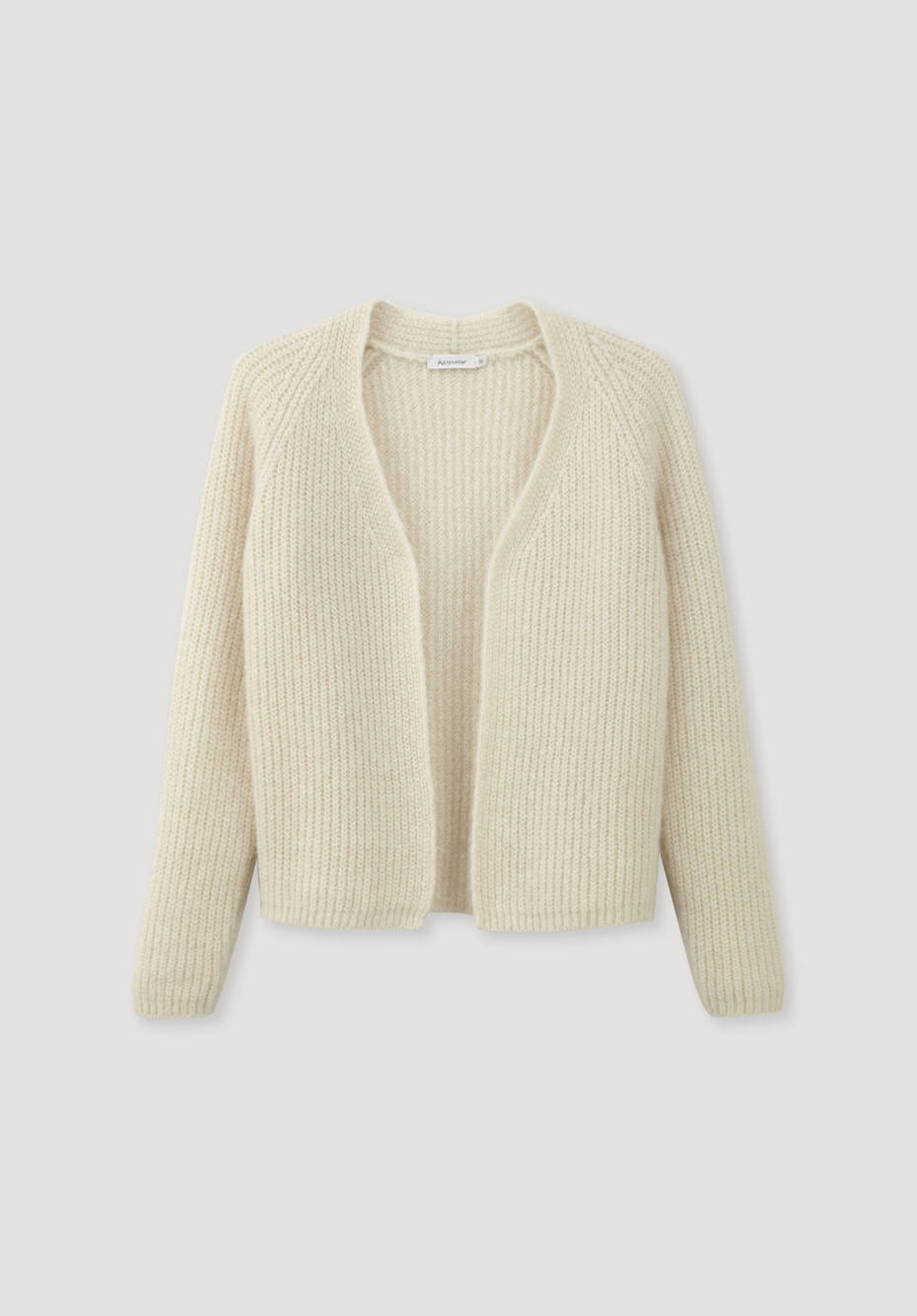 Cardigan in alpaca with silk and mohair