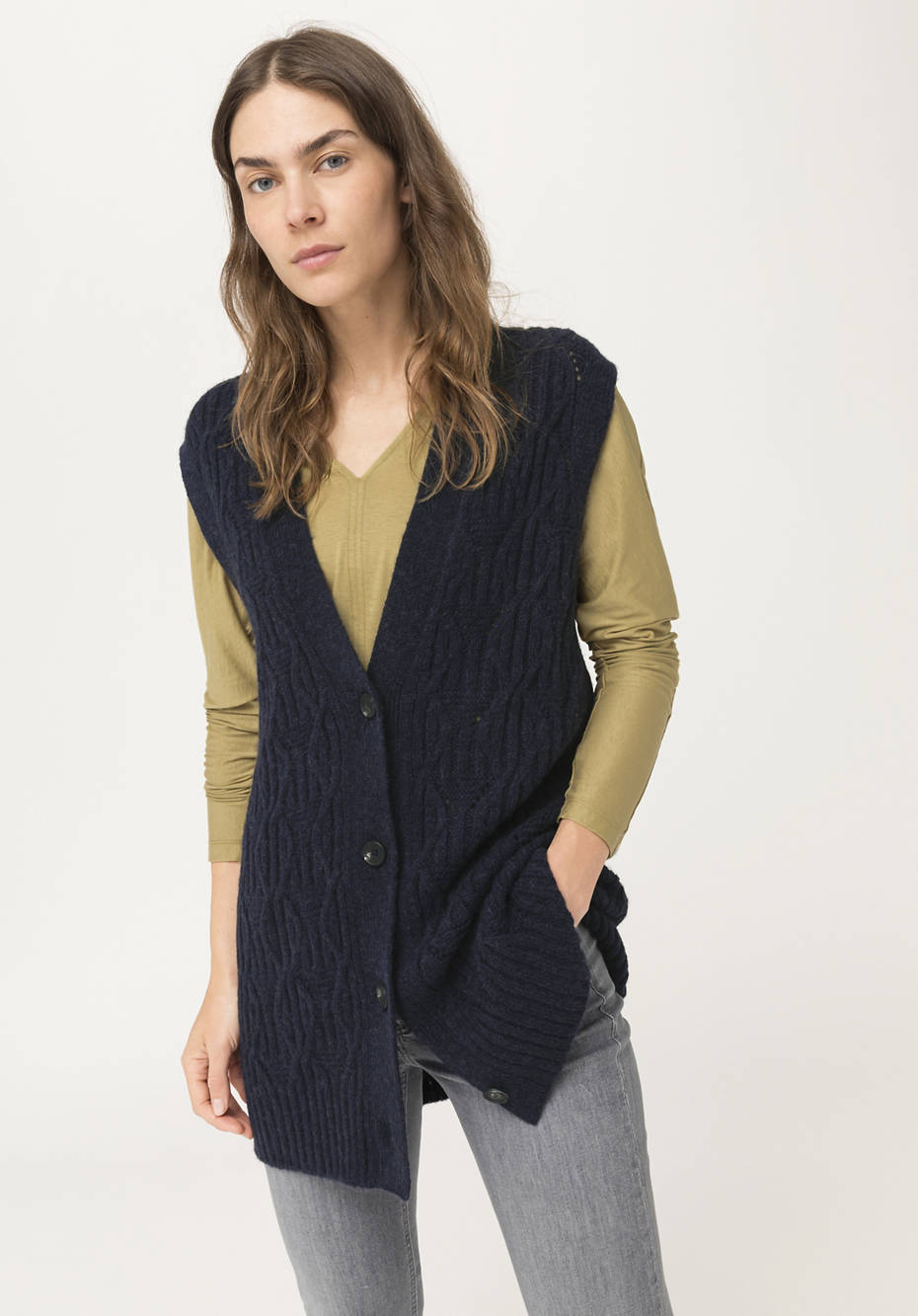 Cardigan made from pure baby alpaca