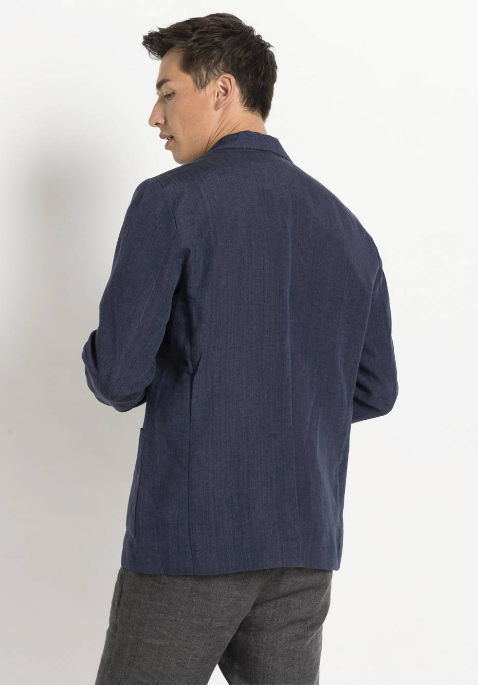 Casual jacket made from pure organic linen