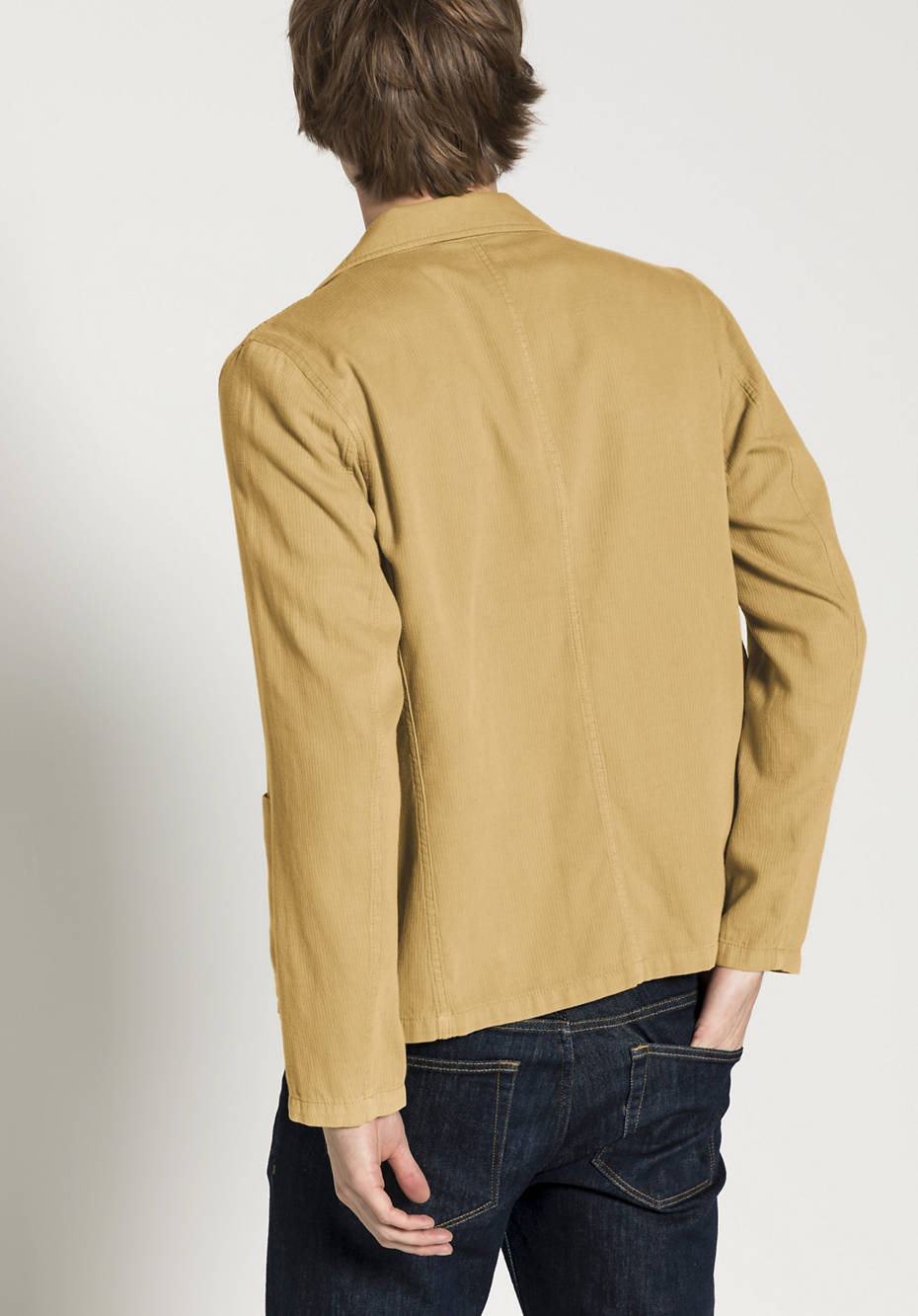 Casual jacket made of organic cotton with linen