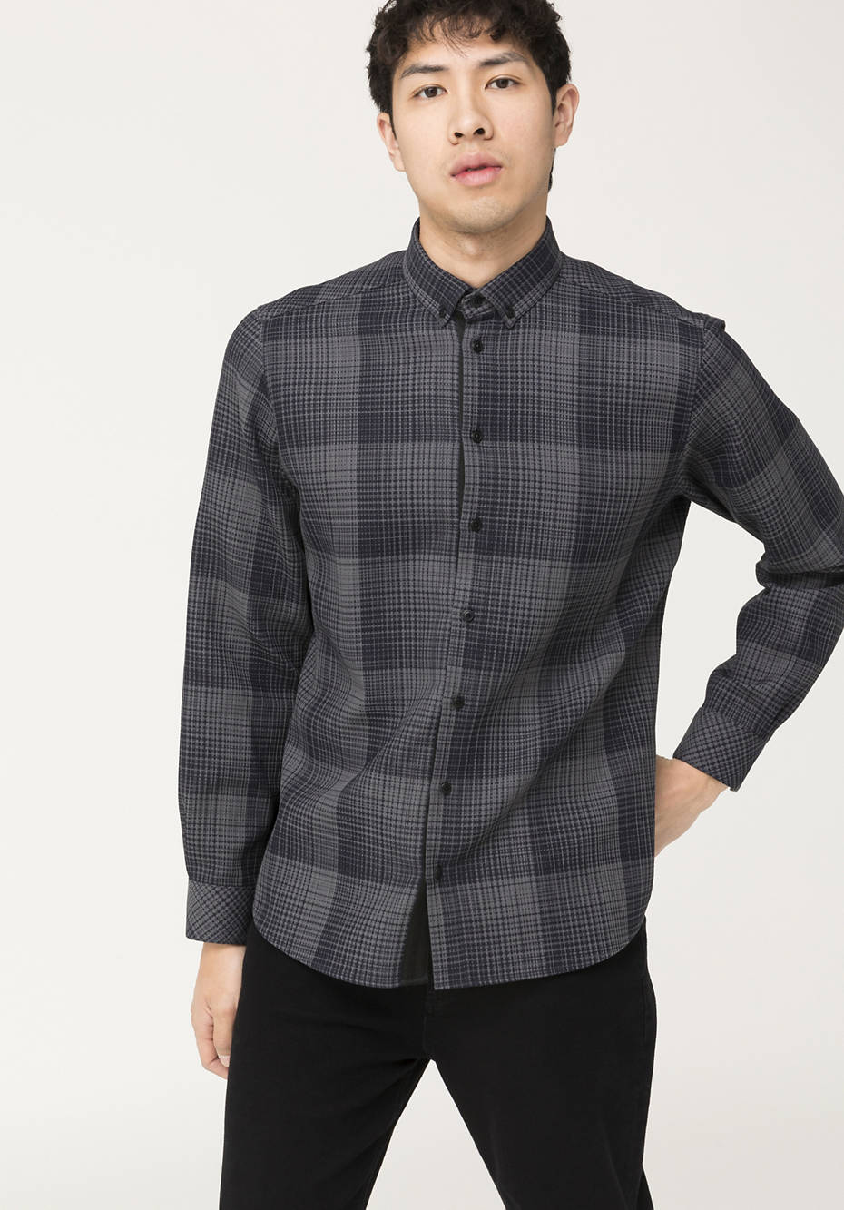 Checked shirt made from pure organic cotton