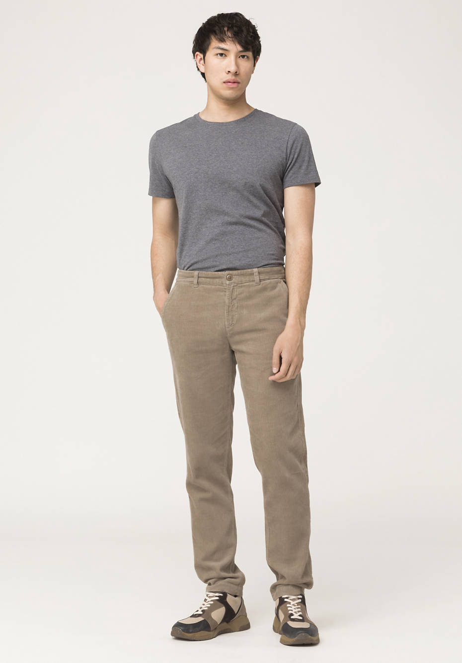 Corduroy trousers made of hemp with organic cotton