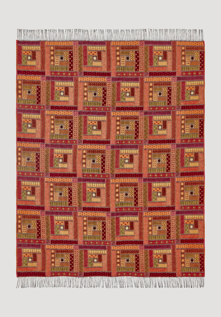 Decke Baltimora aus reiner Merinowolle