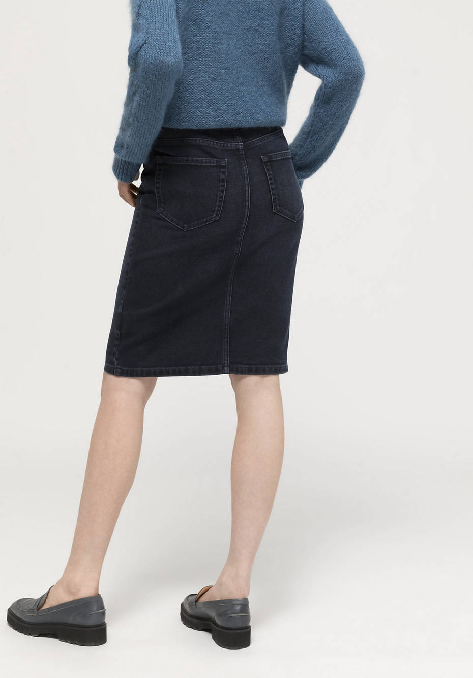 Denim skirt made from organic denim