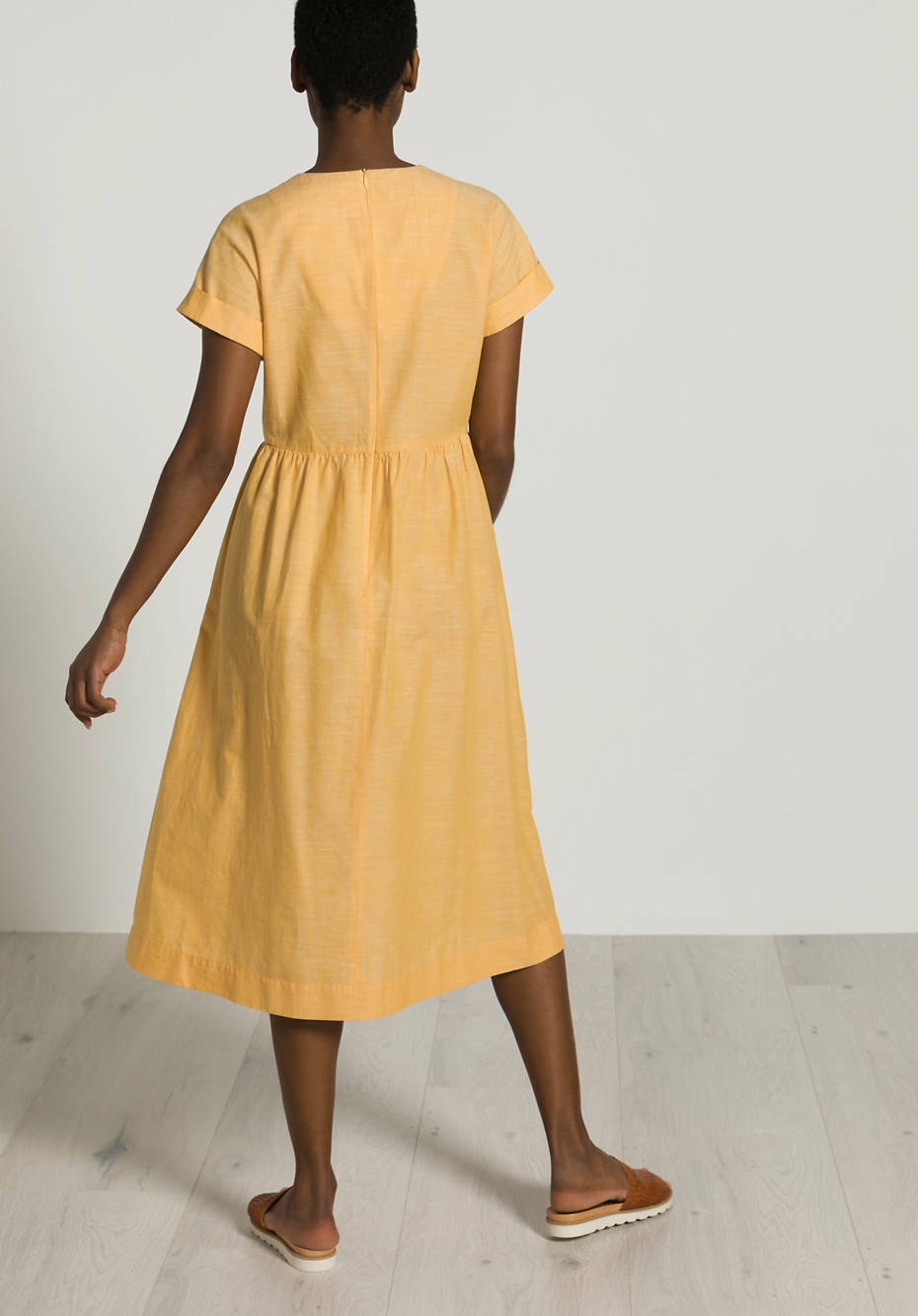 Dress made of organic cotton with linen