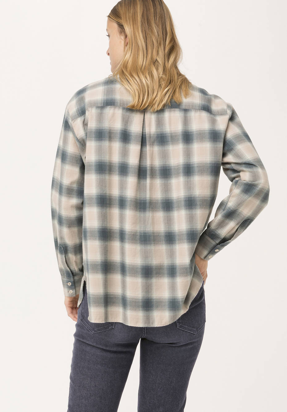 Flannel blouse made from pure organic cotton