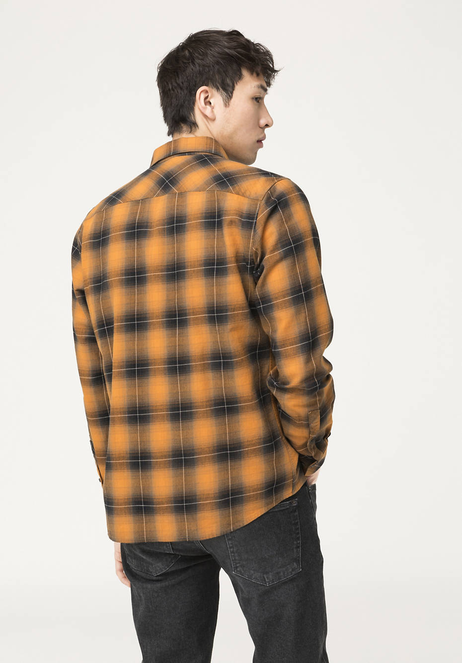 Flannel shirt made from pure organic cotton