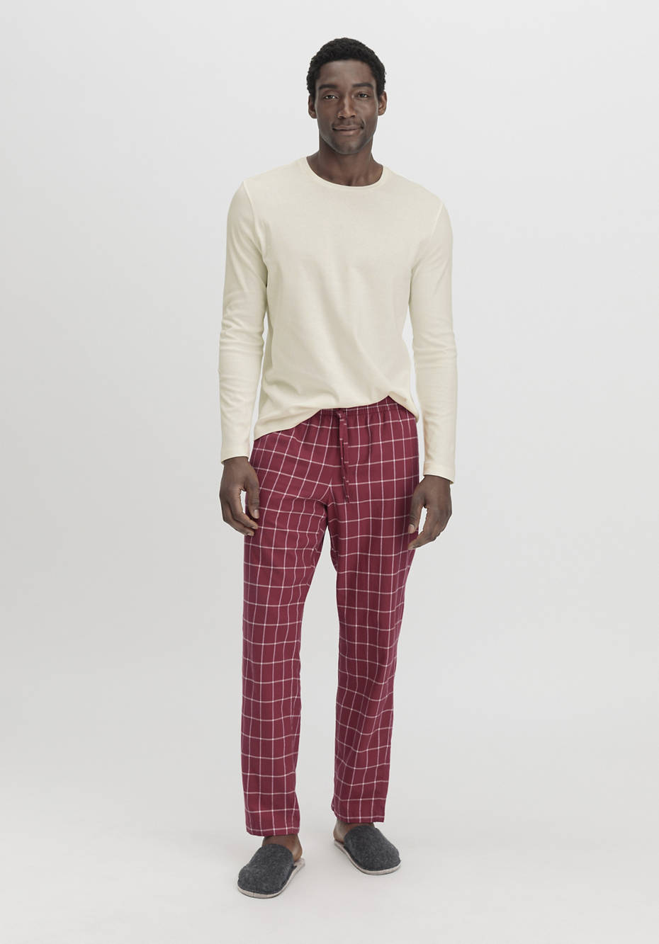 Flannel sleep pants Relaxed made from pure organic cotton 56248