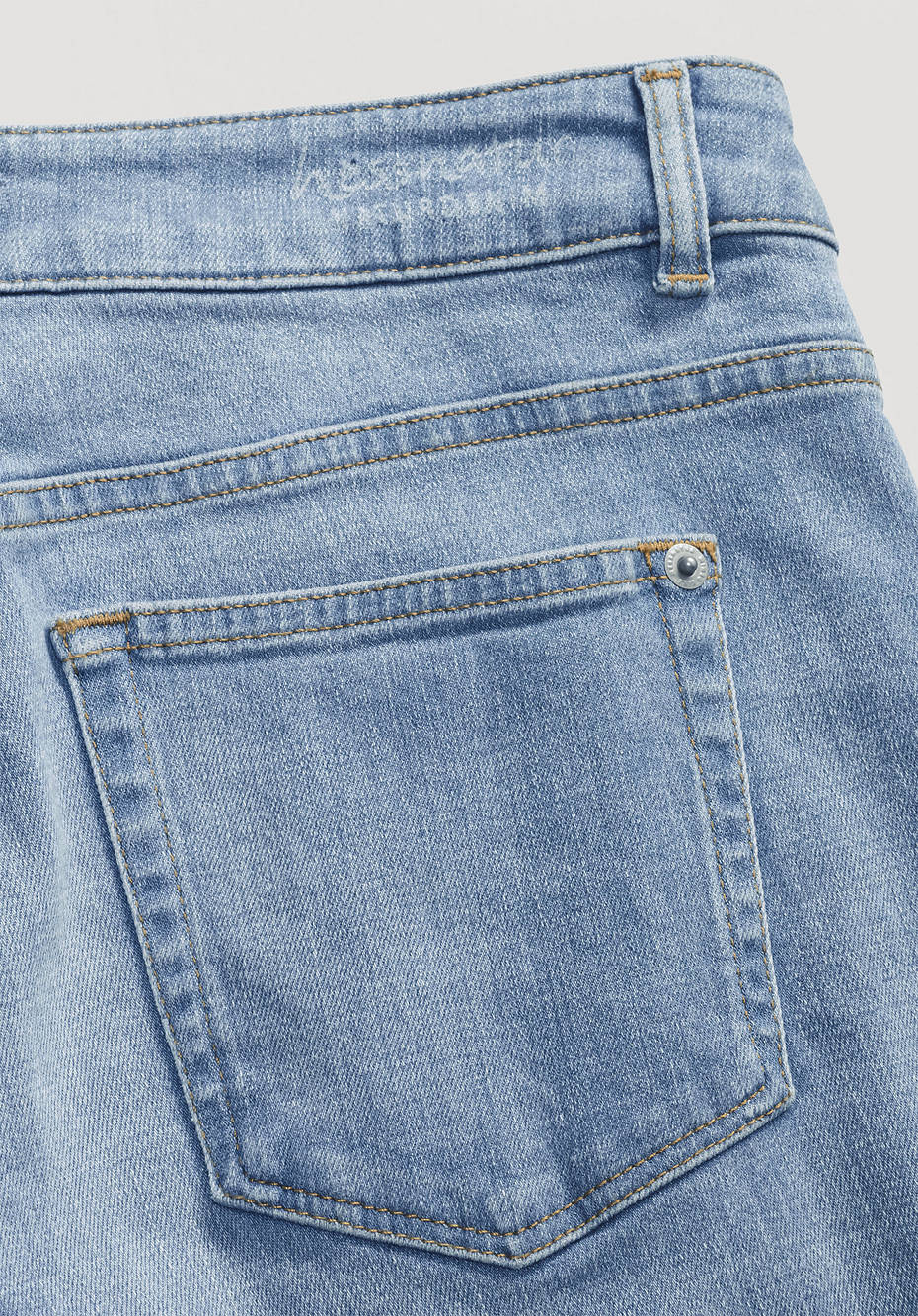 Flared jeans made from organic denim