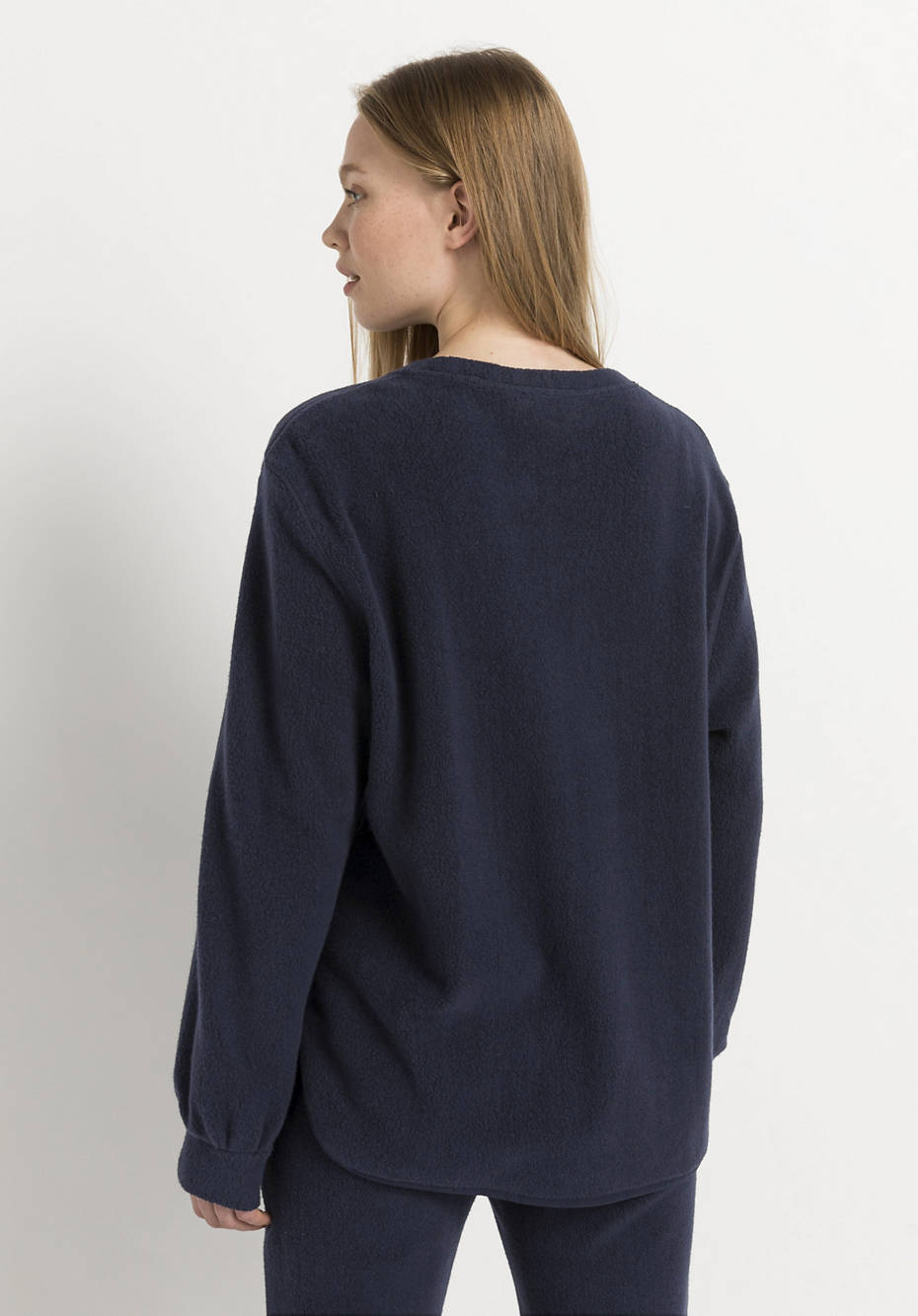 Fleece-Sweatshirt aus reiner Bio-Baumwolle