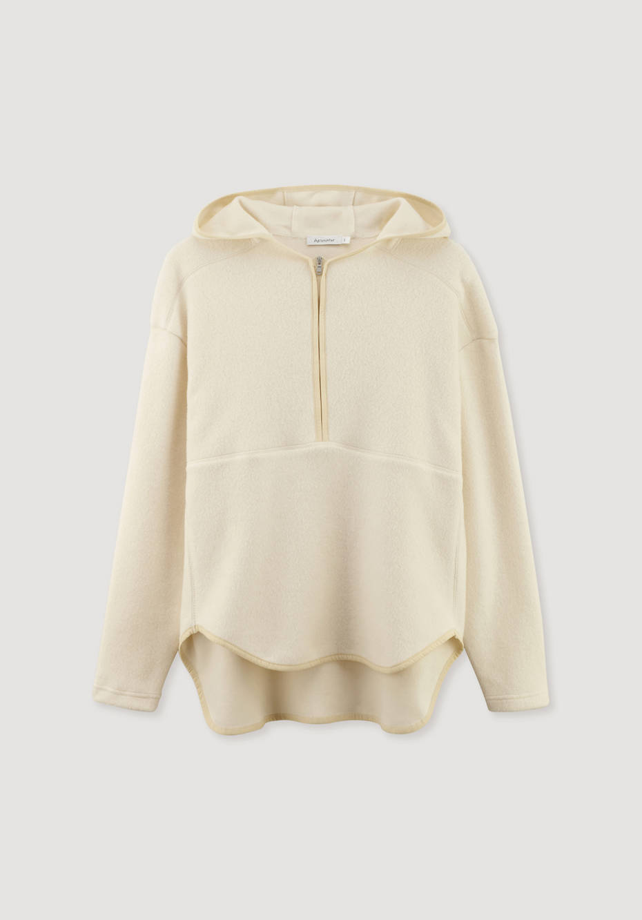 Fleece hoodie made of pure organic cotton