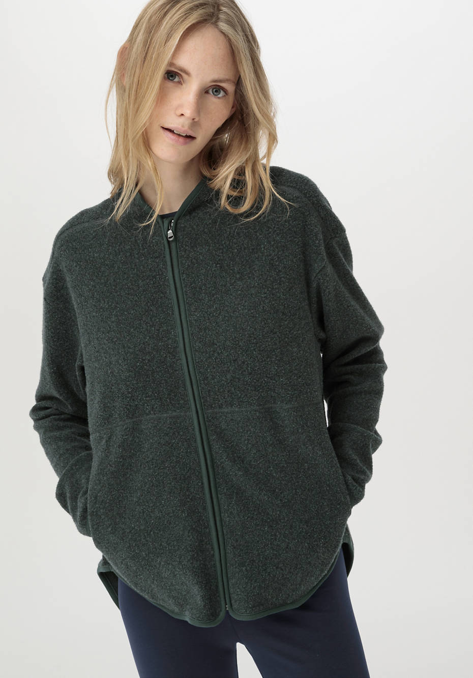 Fleece jacket ACTIVE LIGHT made from pure organic cotton