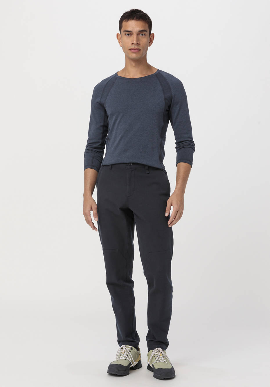 Functional pants tapered fit made of organic cotton
