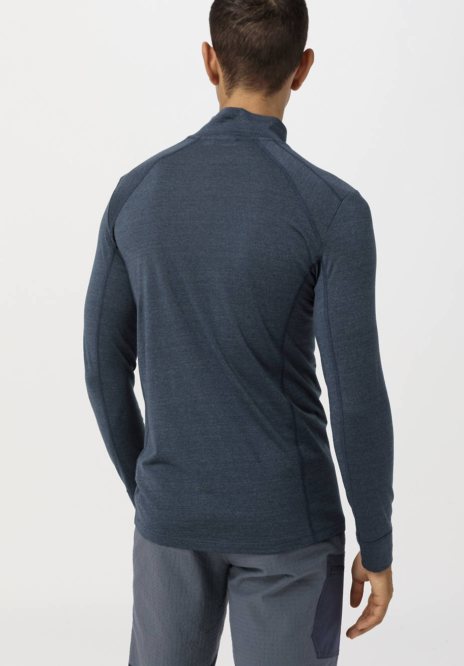 Functional shirt made of organic merino wool with silk