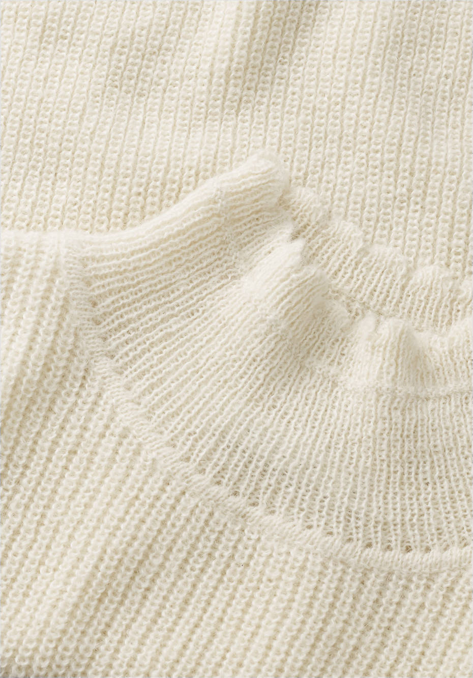 Halbarm-Pullover aus reinem Alpaka