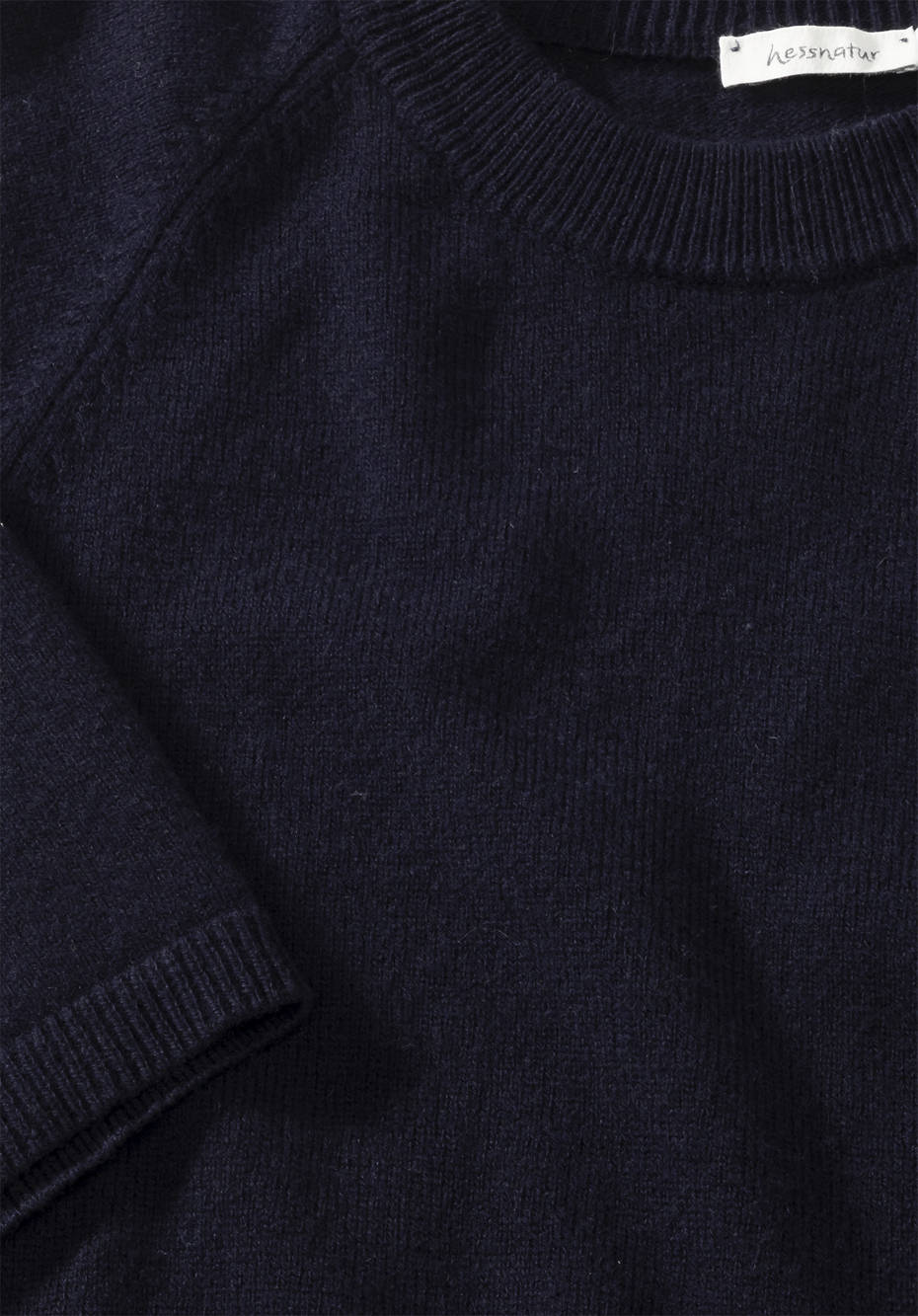 Half-sleeved sweater made from pure organic lambswool