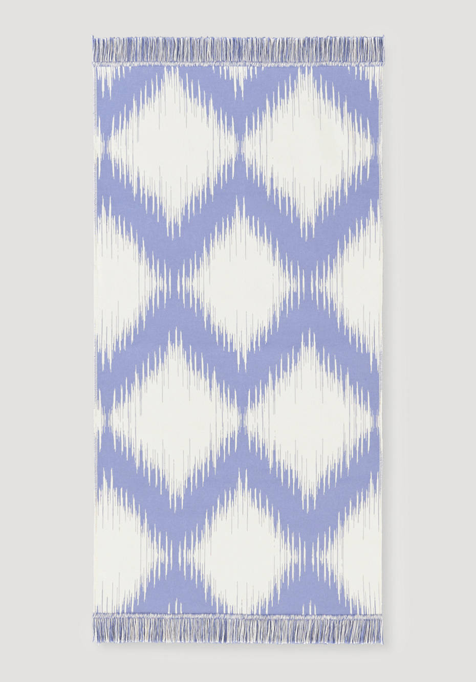 Ikat rug made from pure organic cotton