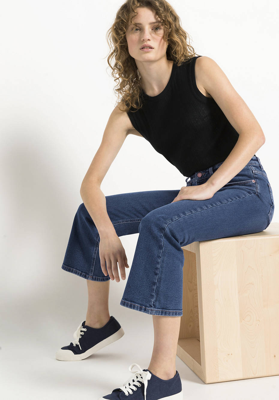 Jeans Flared aus BetteRecycling Bio-Denim