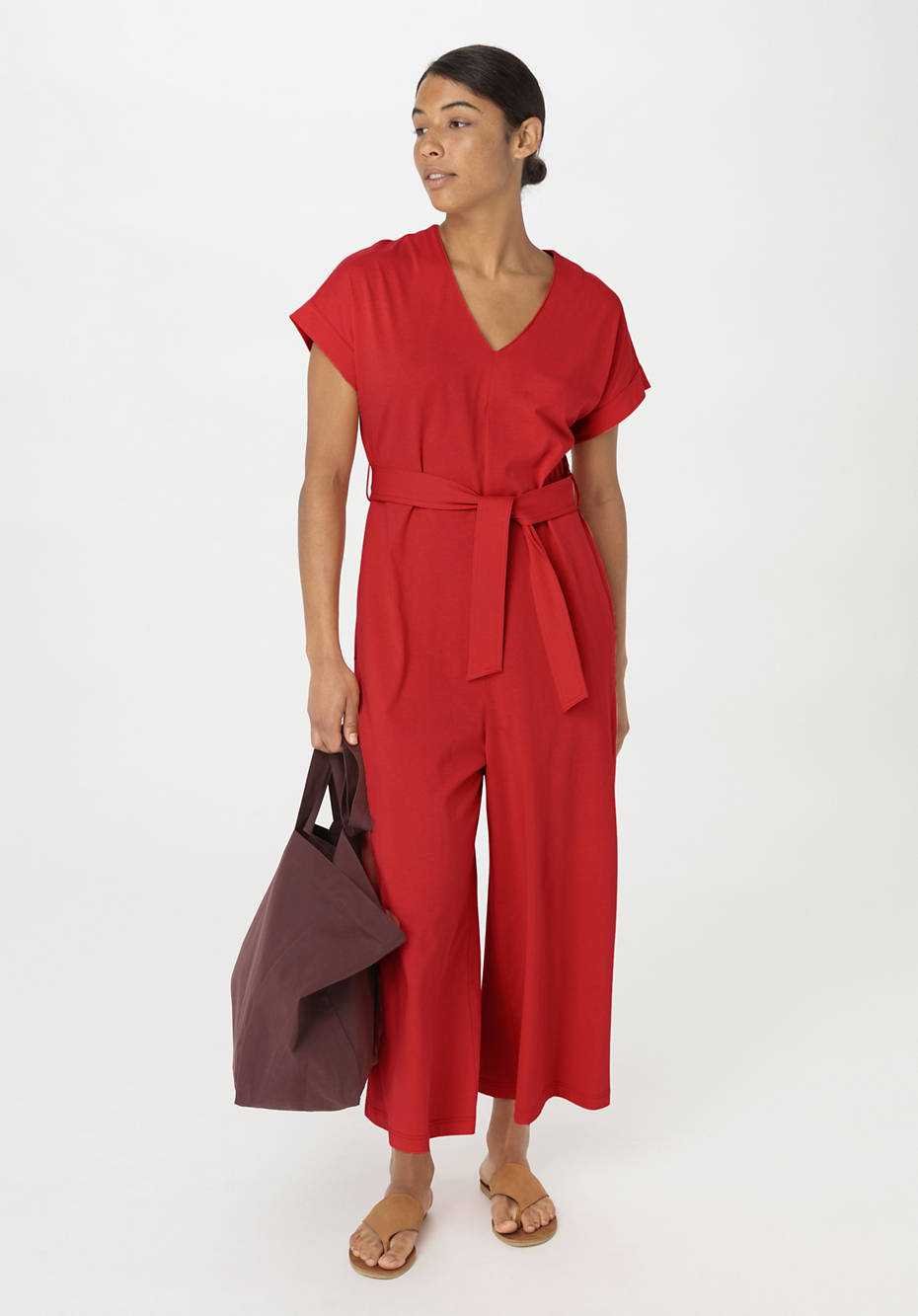 Jersey cotton jumpsuit store