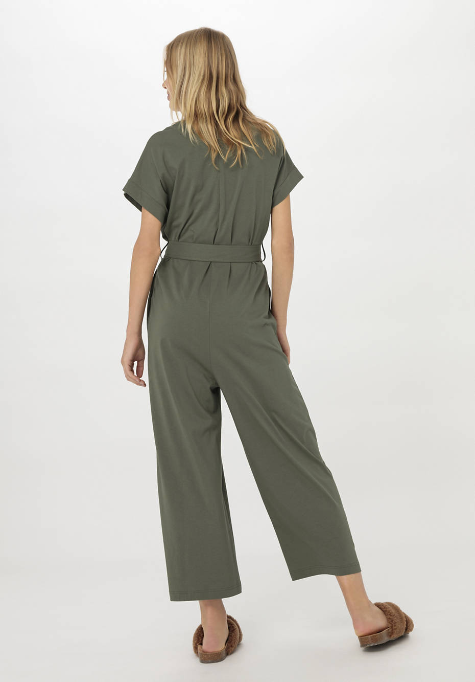 Relaxed top jersey jumpsuit