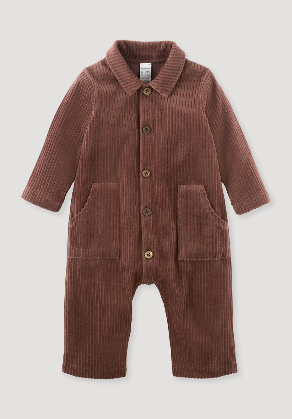 Jerseycord-Overall aus reiner Bio-Baumwolle
