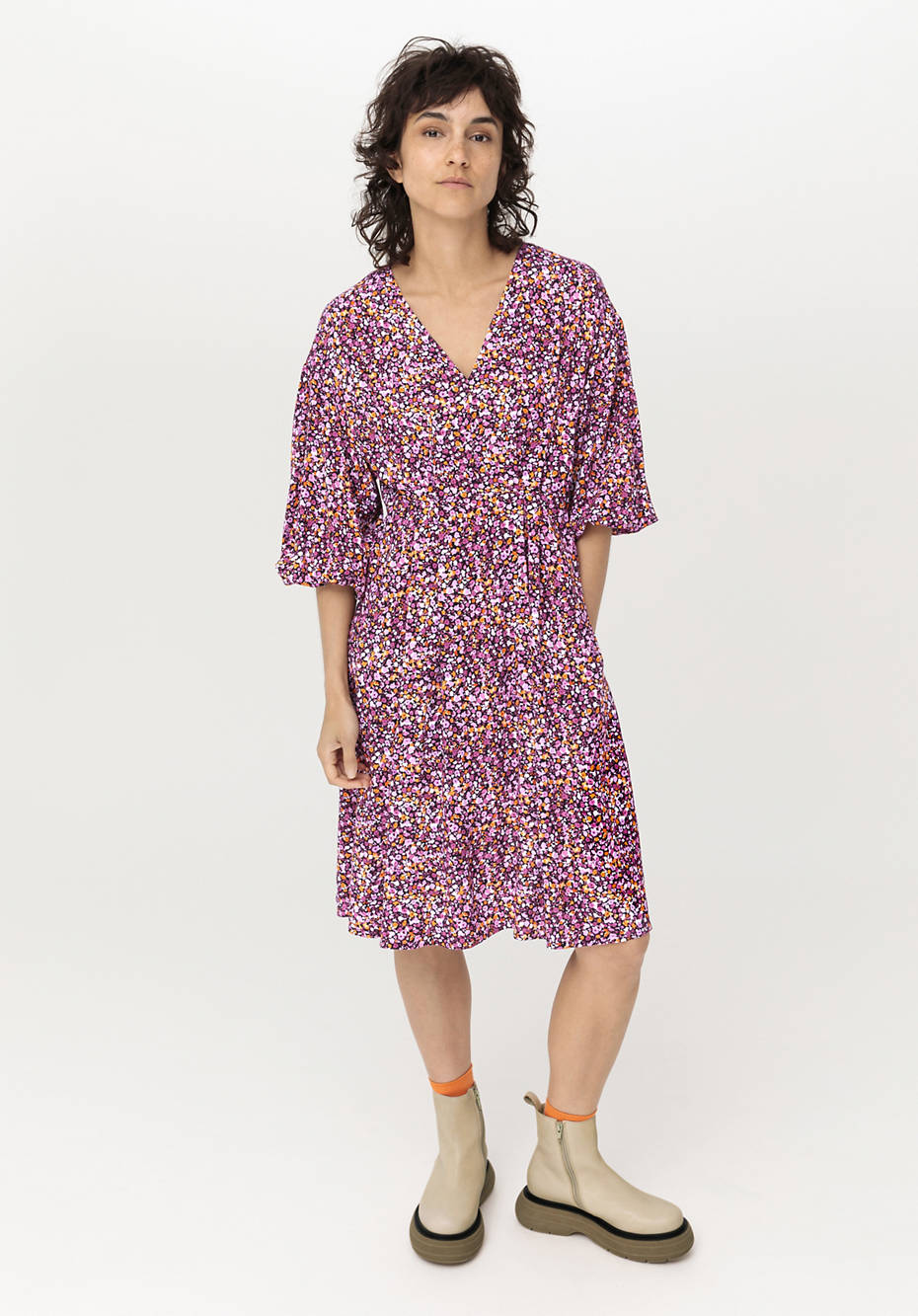 Kleid aus reiner EcoVero™- Viskose