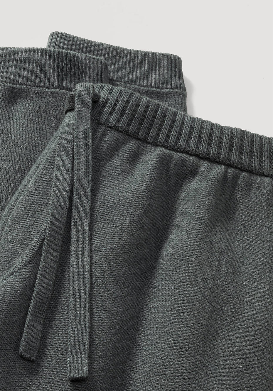 Knit pants made from organic merino wool and organic cotton