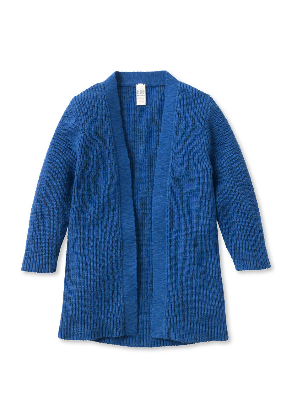 Knitted cardigan made from pure organic cotton