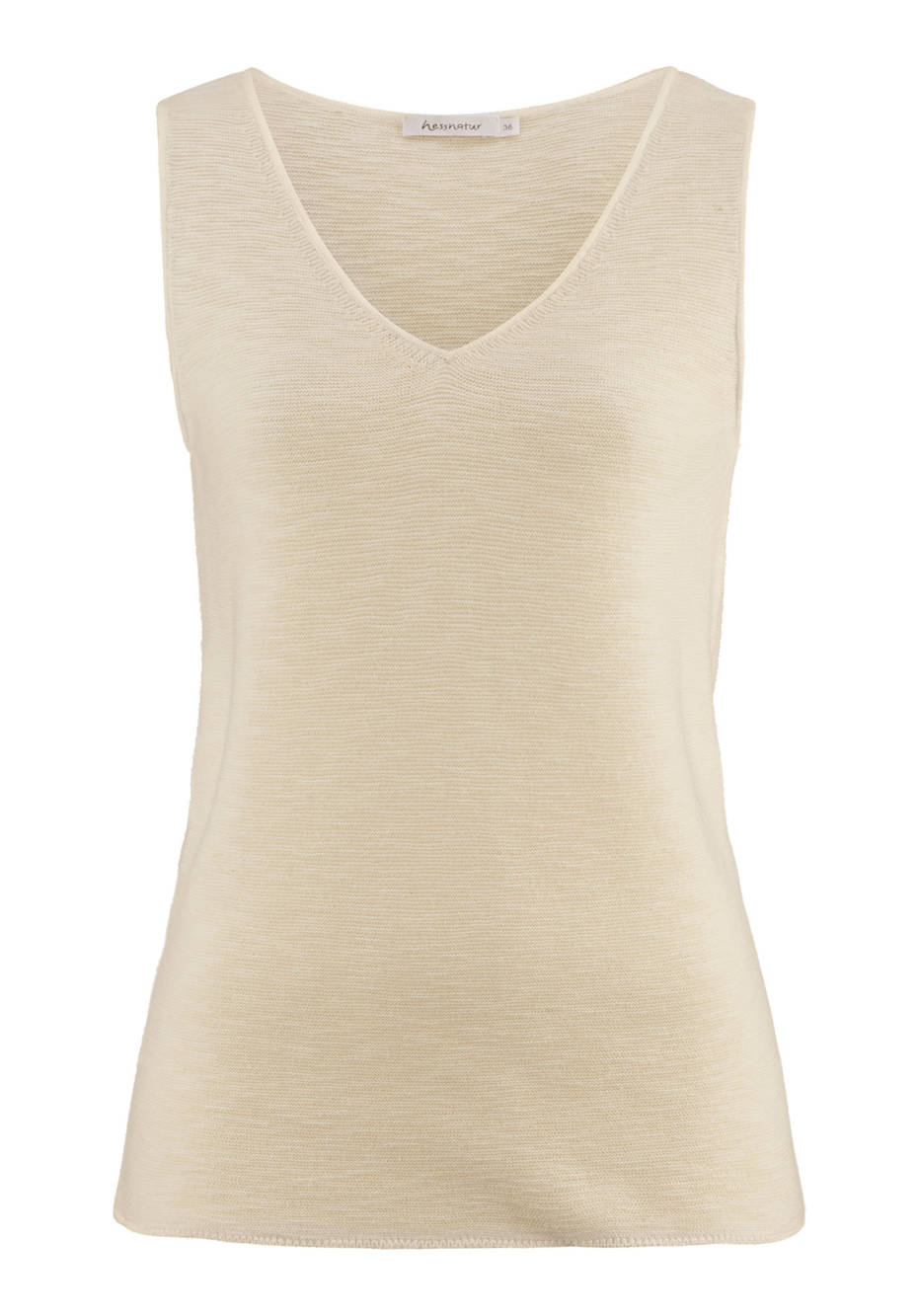 Knitted top made of pure organic cotton