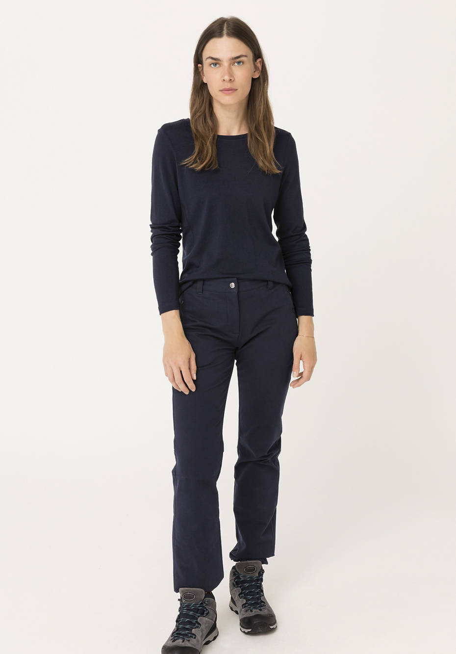 Langarmshirt aus reiner Bio-Merinowolle