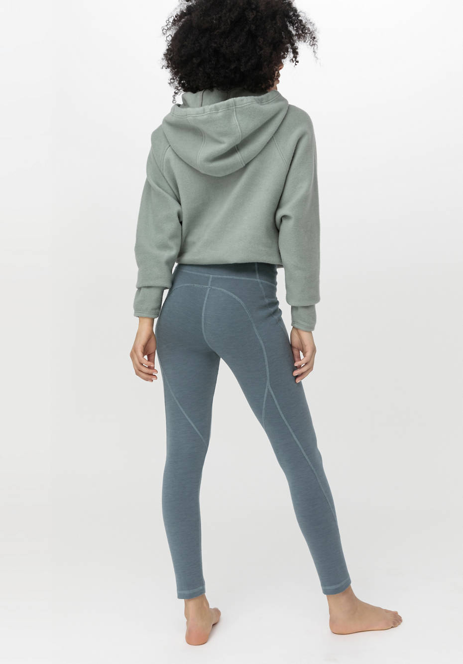 Leggings Fitted Medium Cut ACTIVE FUNCTIONAL made of organic merino wool  with organic cotton 52995