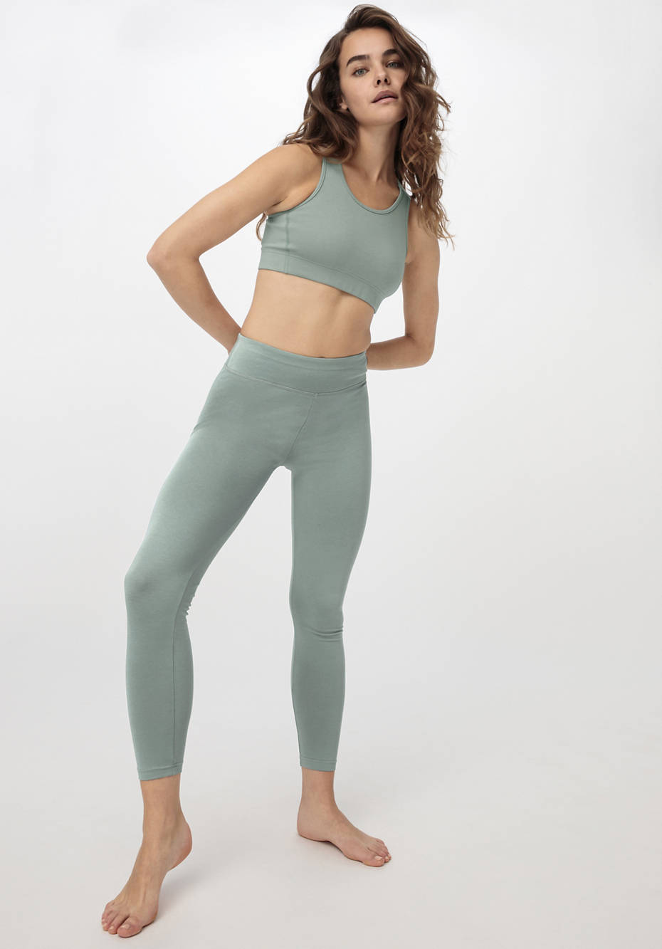 Cropped women's leggings  Best organic cotton pants made in