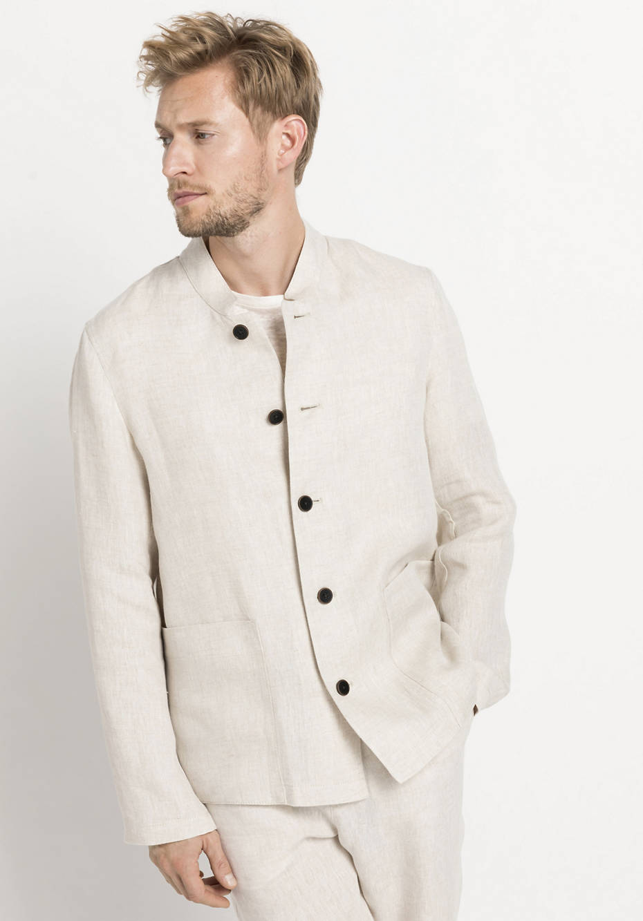 Limited by nature shirt jacket made from pure Hessen linen