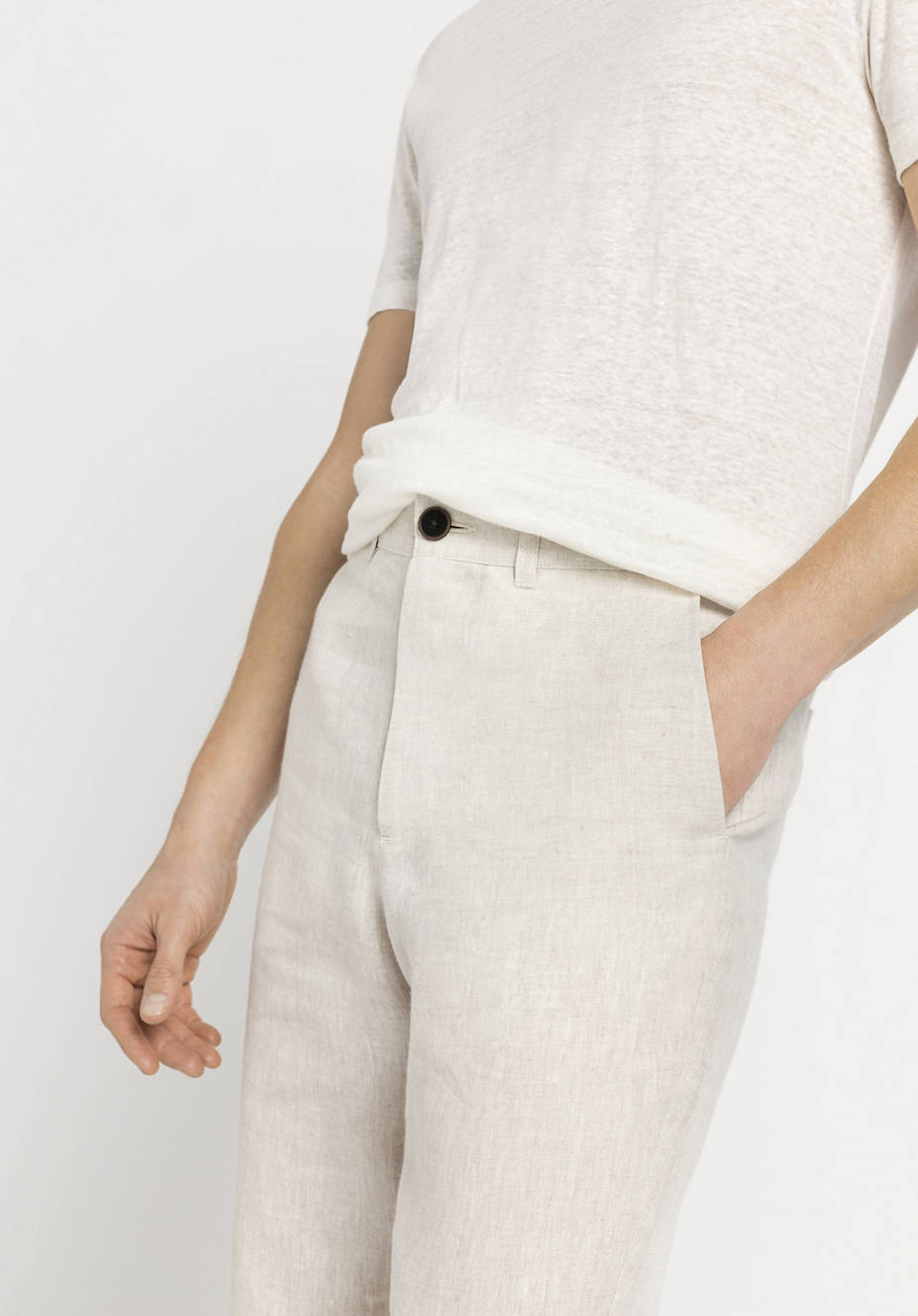 Limited by nature summer trousers made from pure Hessen linen