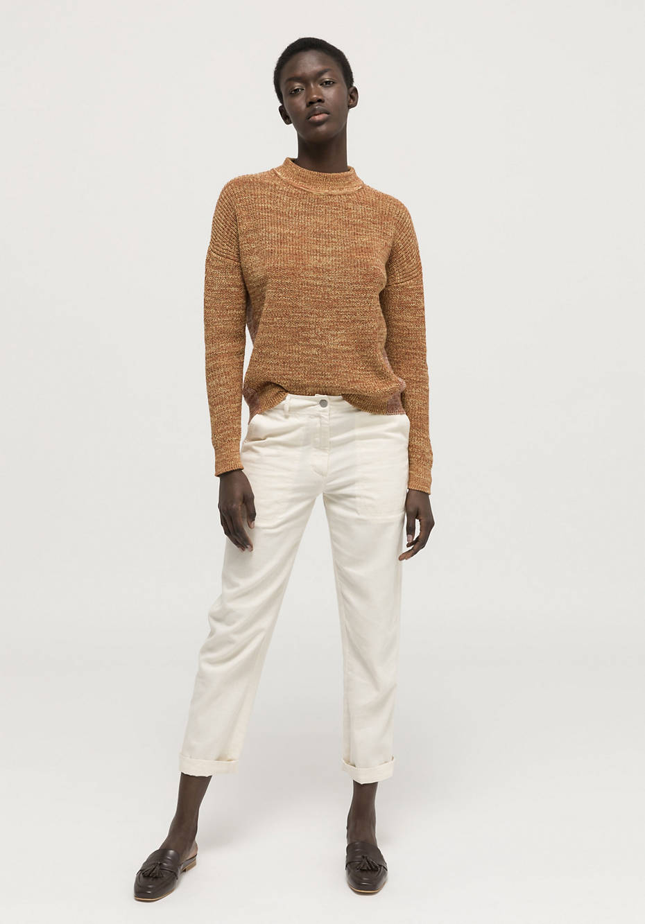 Linen with cotton sweater