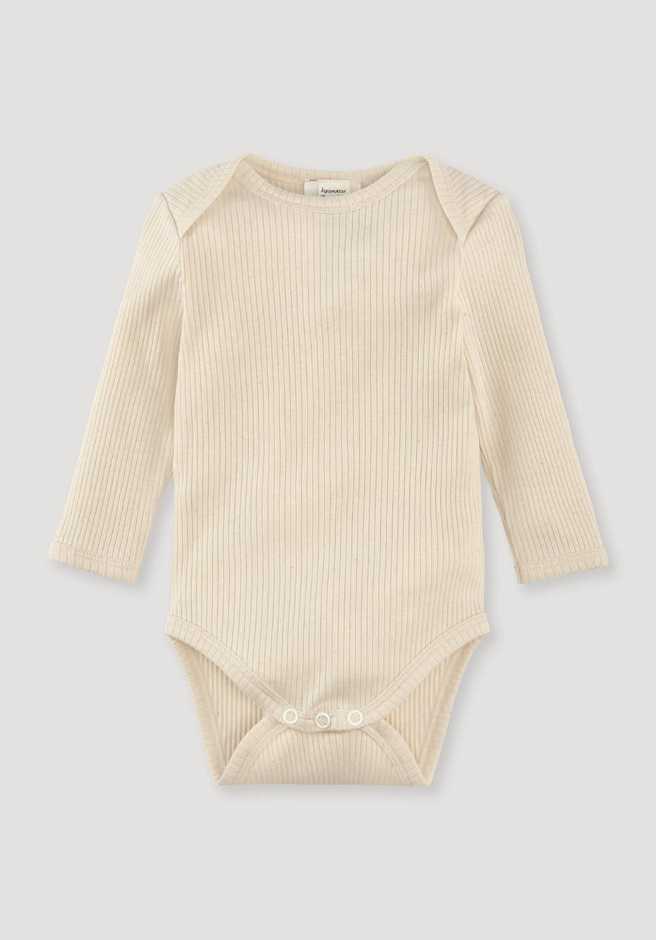 Long-sleeved body made from organic cotton with new wool