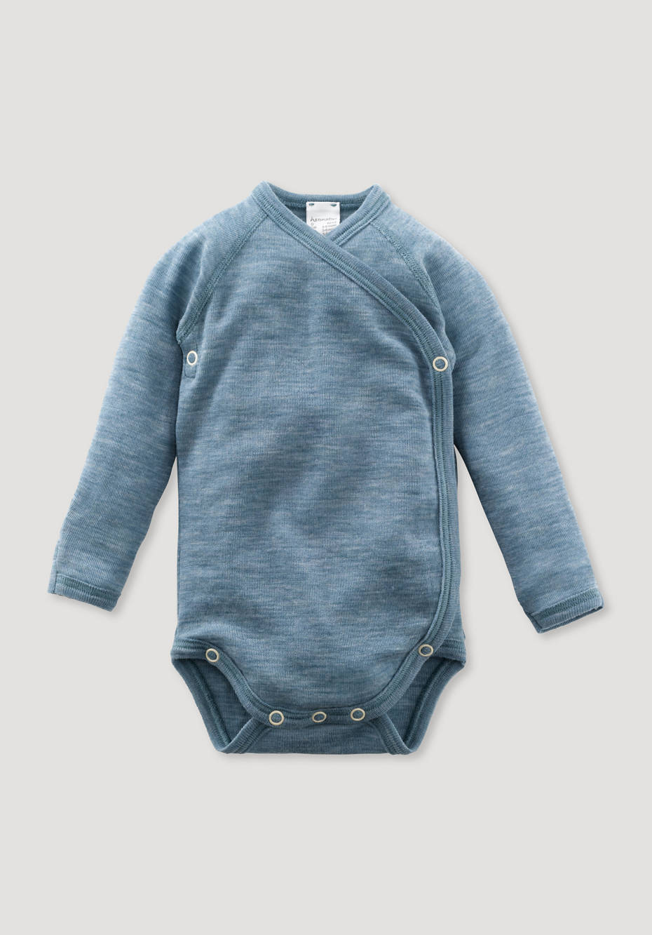 Long-sleeved body made of pure organic merino wool