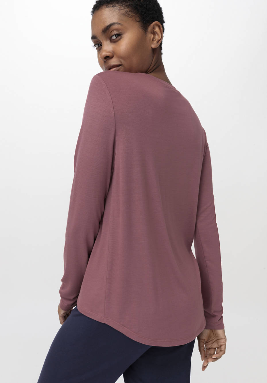 Long sleeved sleep shirt made from Tencel Modal 5362930
