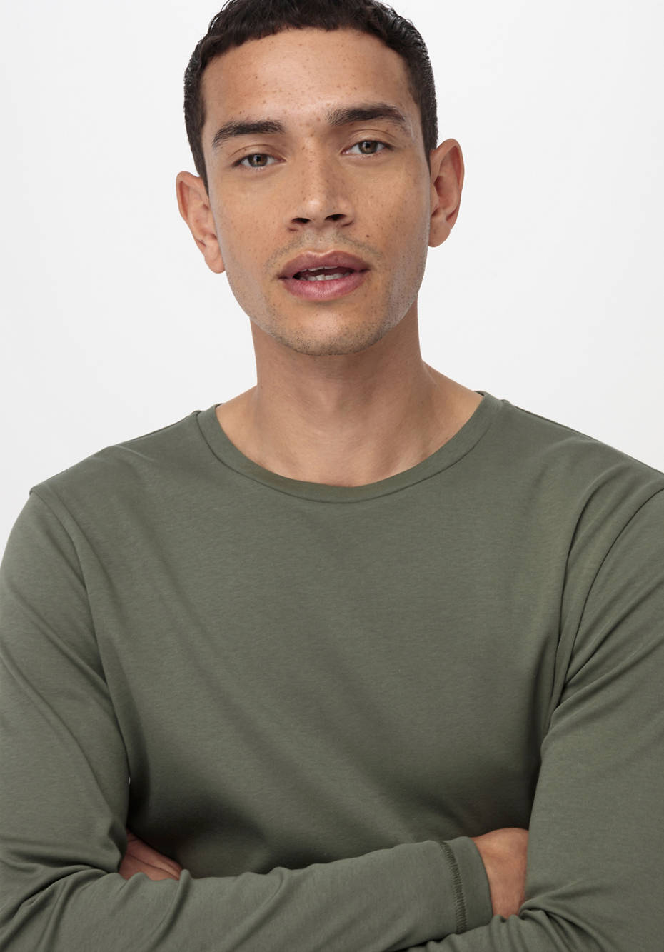 Long-sleeved sleep shirt made from pure organic cotton