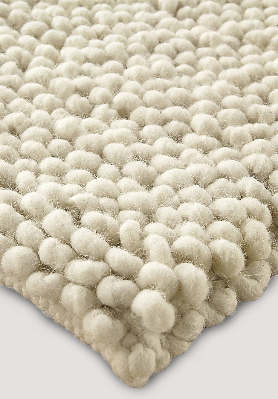 Looped carpet of dyke sheep made of pure new wool