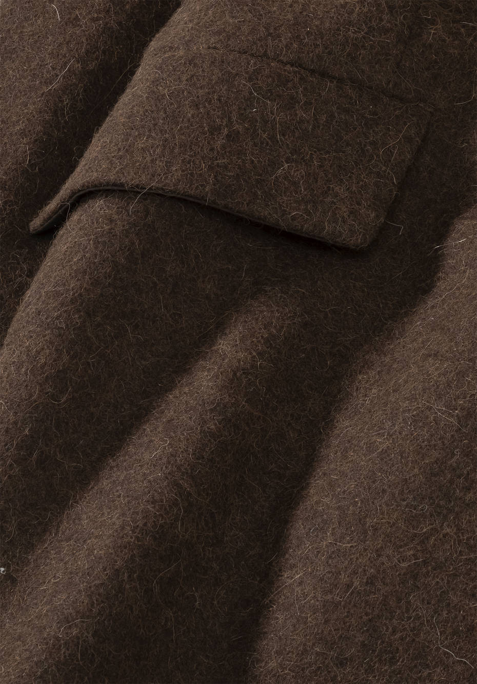 Mantel aus Alpaka mit Schurwolle