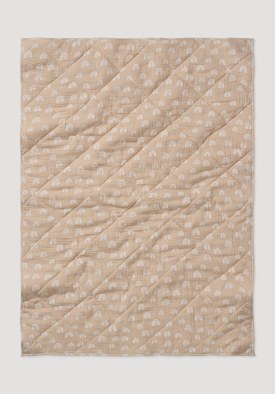 Muslin blanket made of organic cotton with wool filling